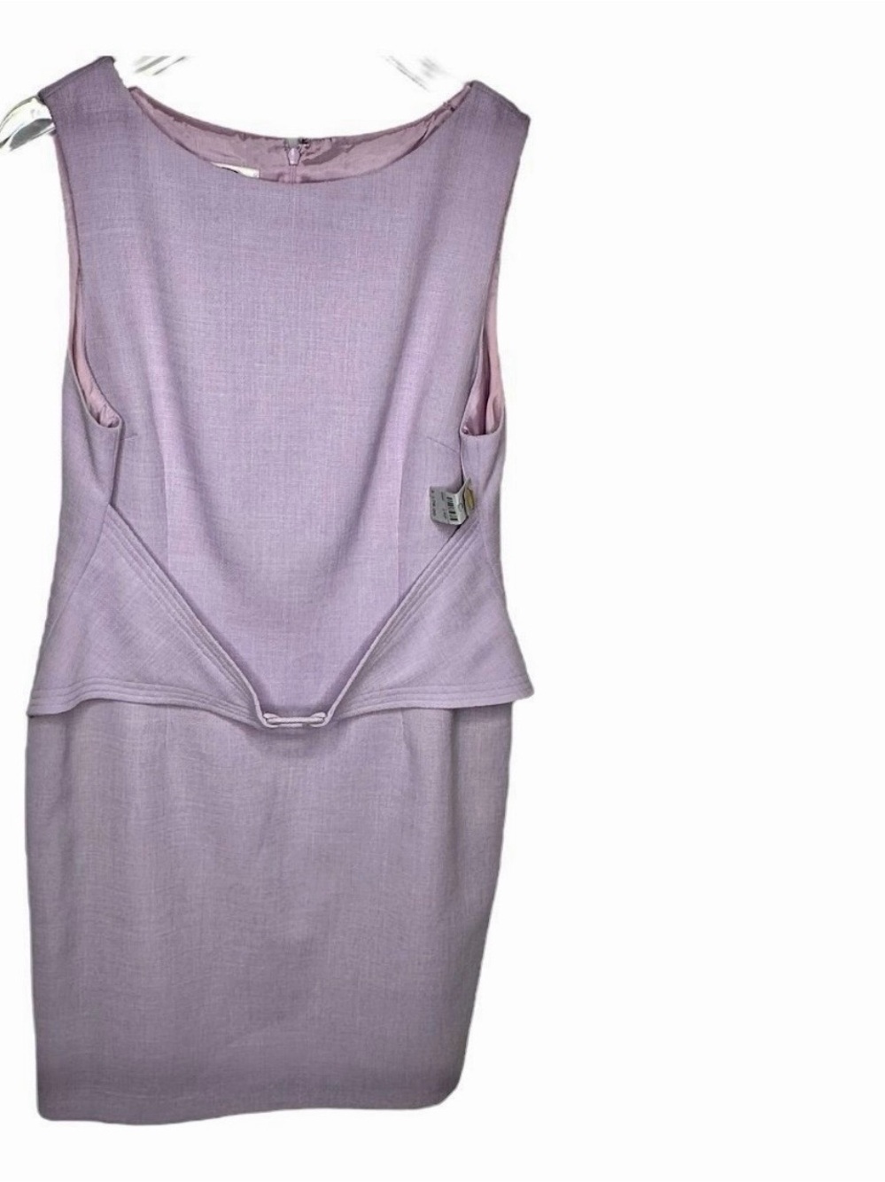 Talbots Lilac Sleeveless Peplum Midi Dress